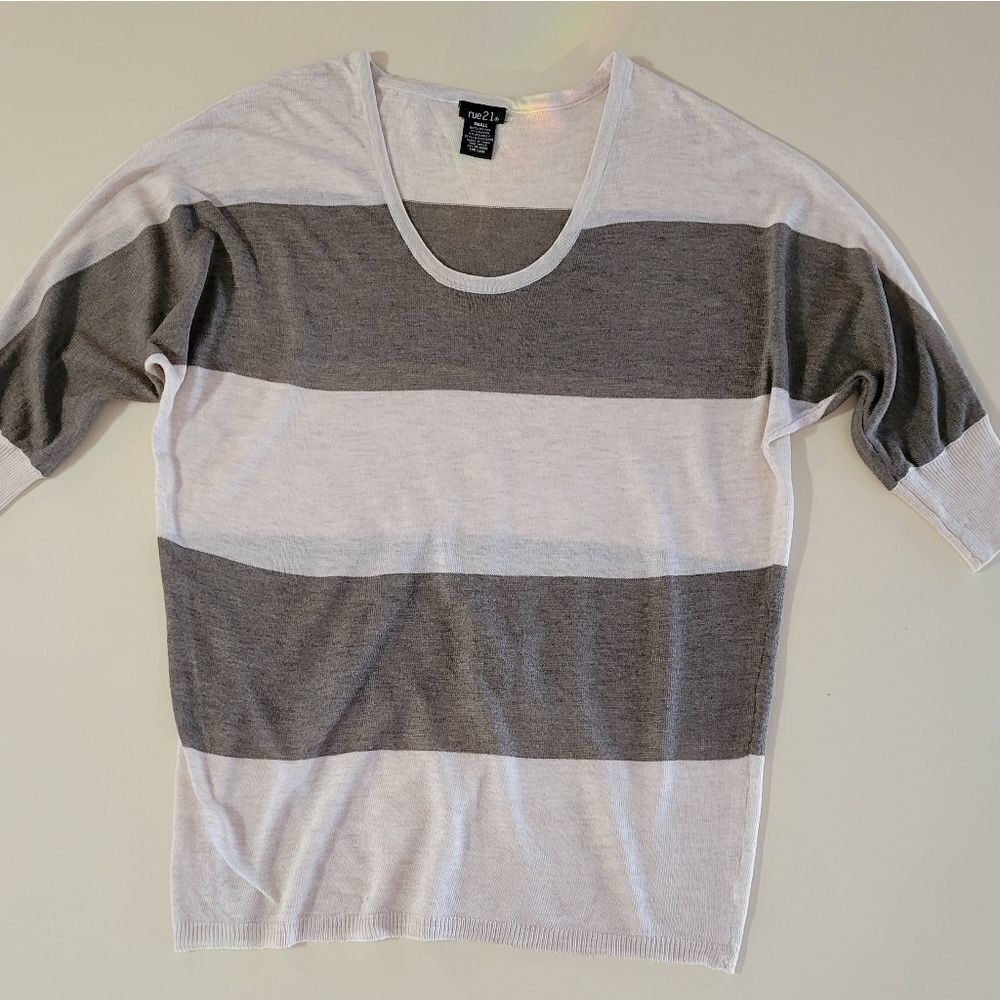 Rue21 Stripe Dolman Sleeve Sweater